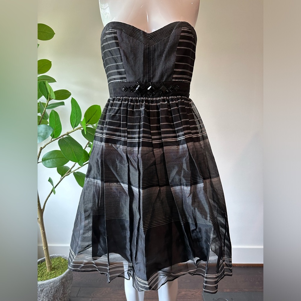 BCBG MaxAzria silk/cotton blend dress